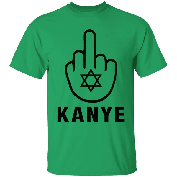 Middle Finger For Kanye Black Star Of David Shirt - Image 8