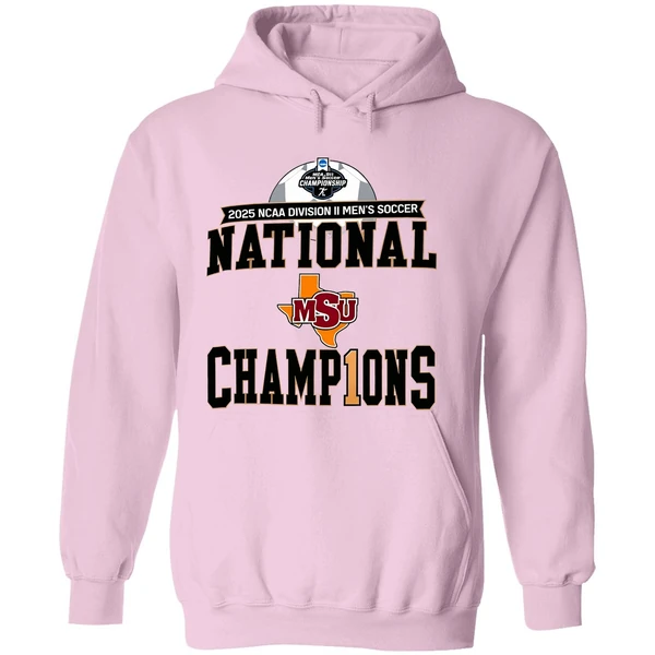 Midwestern State Mustangs 2025 Ncaa Dii Mens Soccer National Champions Hoodie - Image 5