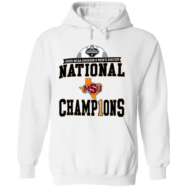 Midwestern State Mustangs 2025 Ncaa Dii Mens Soccer National Champions Hoodie - Image 8