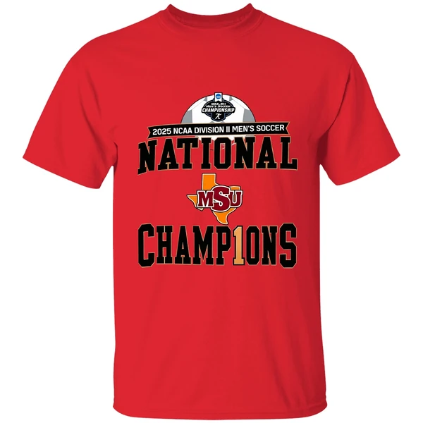 midwestern-state-mustangs-2025-ncaa-dii-mens-soccer-national-champions-shirt-red