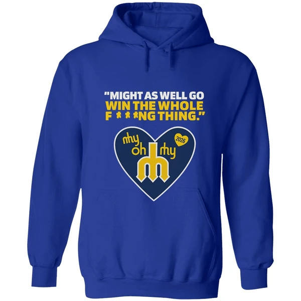 Might As Well Go Win The Whole Fing Thing Cal Raleigh Logo 2025 Hoodie - Image 3