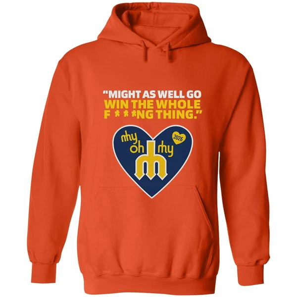 Might As Well Go Win The Whole Fing Thing Cal Raleigh Logo 2025 Hoodie - Image 5