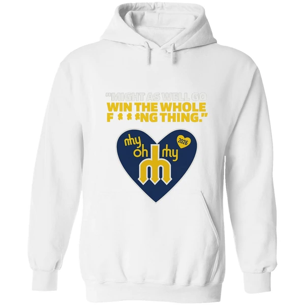 Might As Well Go Win The Whole Fing Thing Cal Raleigh Logo 2025 Hoodie - Image 6