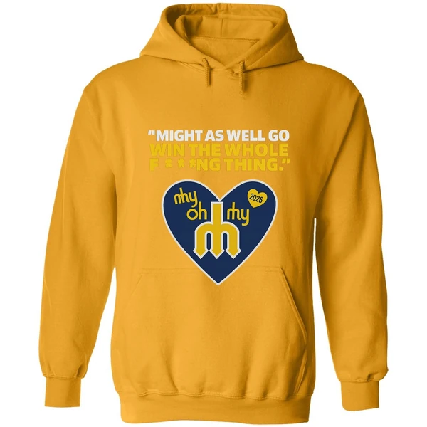 Might As Well Go Win The Whole Fing Thing Cal Raleigh Logo 2025 Hoodie - Image 9