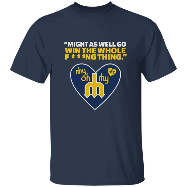 Might As Well Go Win The Whole Fing Thing Cal Raleigh Logo 2025 Shirt - Image 4