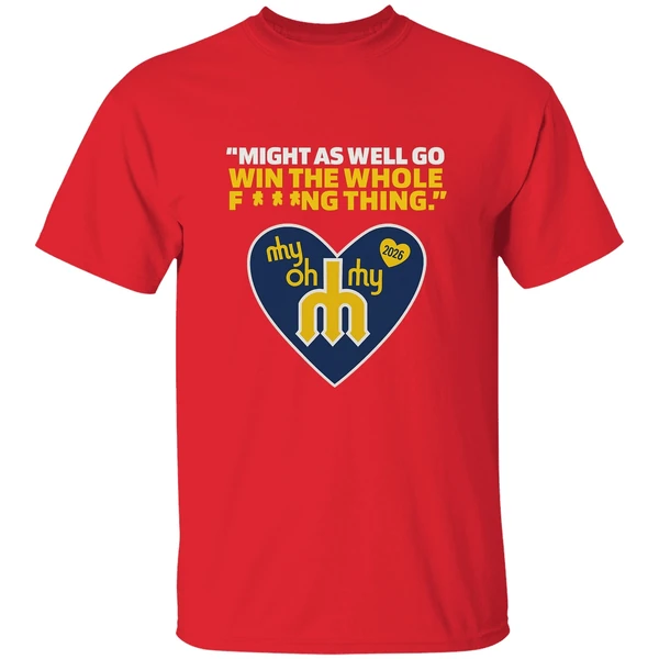 Might As Well Go Win The Whole Fing Thing Cal Raleigh Logo 2025 Shirt - Image 6