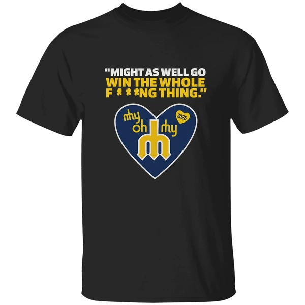 Might As Well Go Win The Whole Fing Thing Cal Raleigh Logo 2025 Shirt - Image 9