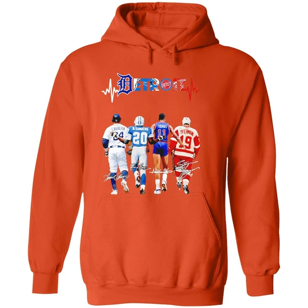 Miguel Cabrera Barry Sanders Isiah Thomas And Steve Yzerman Detroit Hoodie - Image 6