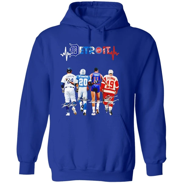 Miguel Cabrera Barry Sanders Isiah Thomas And Steve Yzerman Detroit Hoodie - Image 7
