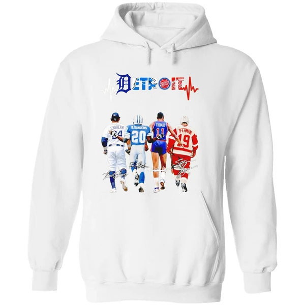Miguel Cabrera Barry Sanders Isiah Thomas And Steve Yzerman Detroit Hoodie - Image 8
