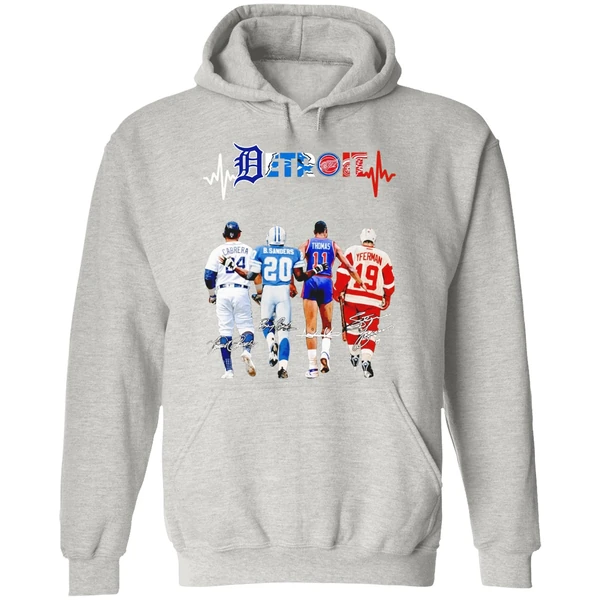 Miguel Cabrera Barry Sanders Isiah Thomas And Steve Yzerman Detroit Hoodie - Image 9