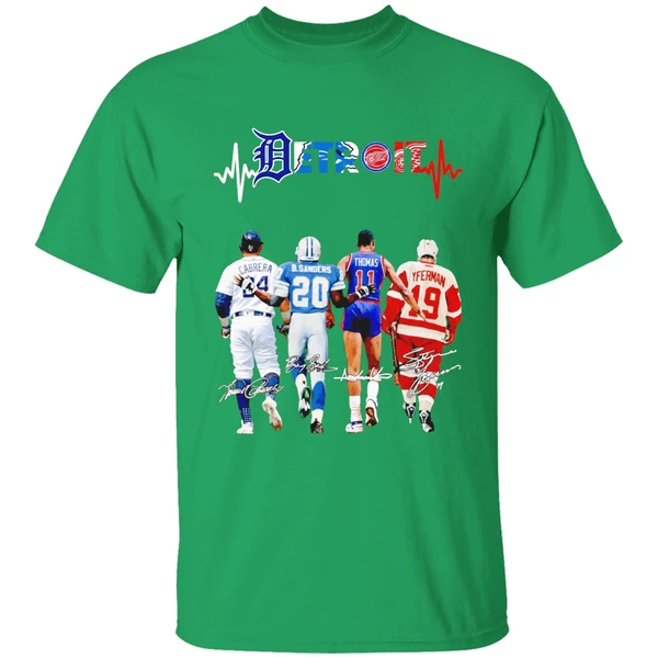 Miguel Cabrera Barry Sanders Isiah Thomas And Steve Yzerman Detroit Shirt - Image 2