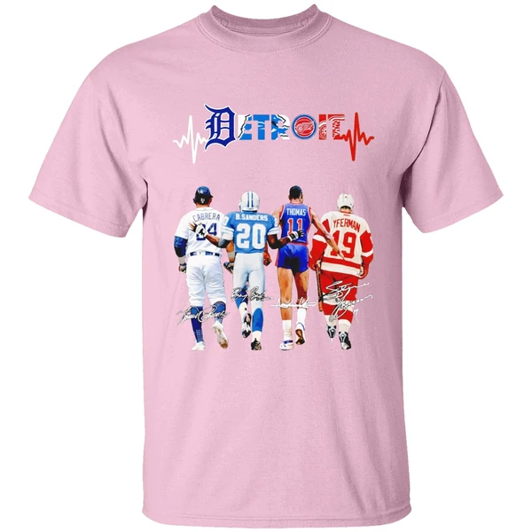 Miguel Cabrera Barry Sanders Isiah Thomas And Steve Yzerman Detroit Shirt - Image 3