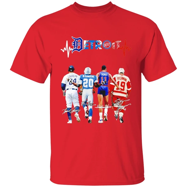 Miguel Cabrera Barry Sanders Isiah Thomas And Steve Yzerman Detroit Shirt - Image 7