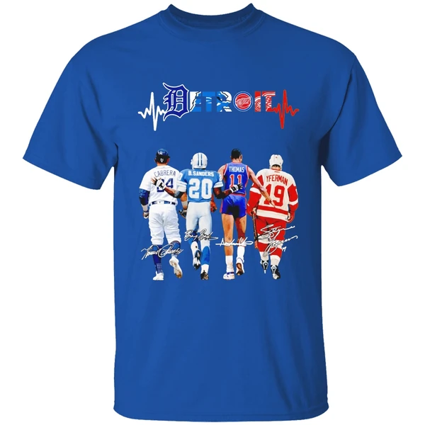Miguel Cabrera Barry Sanders Isiah Thomas And Steve Yzerman Detroit Shirt - Image 8