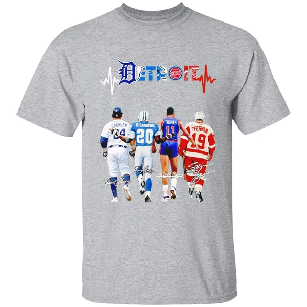 Miguel Cabrera Barry Sanders Isiah Thomas And Steve Yzerman Detroit Shirt - Image 9