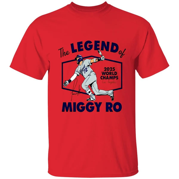 Miguel Rojas Los Angeles Dodgers The Legend Of Miggy Ro Shirt - Image 6
