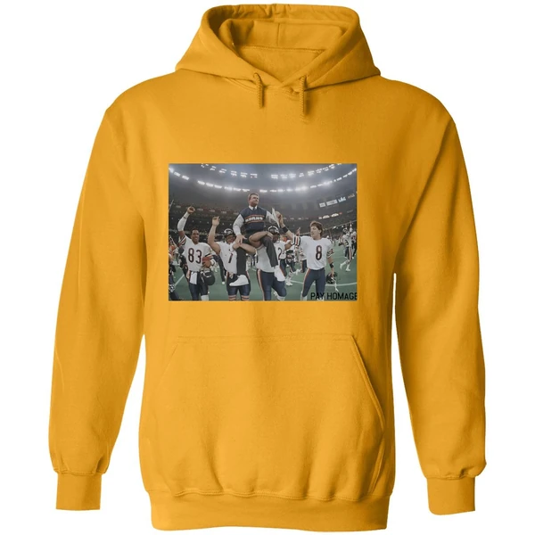 Mike Ditka Ash Chicago Bears Pay Homage Photo Hoodie