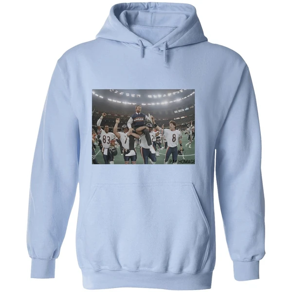 Mike Ditka Ash Chicago Bears Pay Homage Photo Hoodie - Image 4
