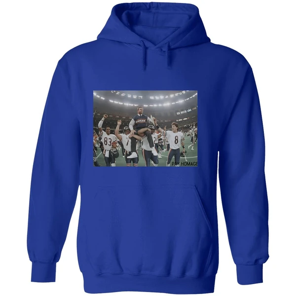 Mike Ditka Ash Chicago Bears Pay Homage Photo Hoodie - Image 7