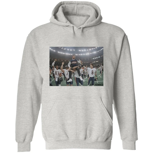 Mike Ditka Ash Chicago Bears Pay Homage Photo Hoodie - Image 9