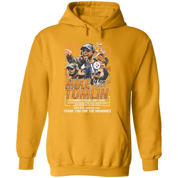 Mike Tomlin Steelers 2007 2026 Thank You For The Memories Hoodie