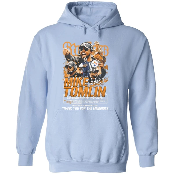 Mike Tomlin Steelers 2007 2026 Thank You For The Memories Hoodie - Image 4