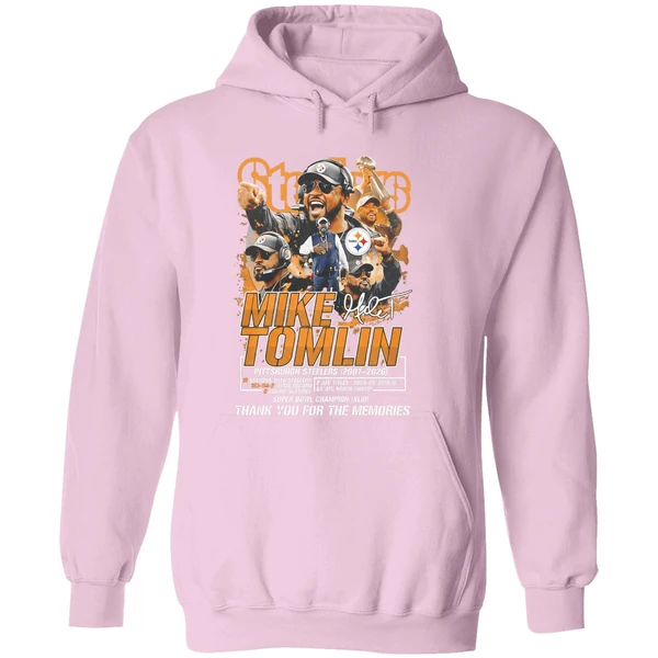 Mike Tomlin Steelers 2007 2026 Thank You For The Memories Hoodie - Image 5