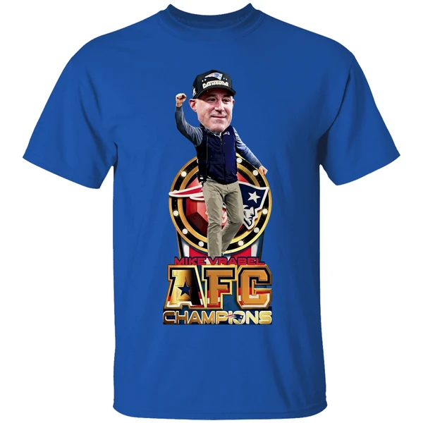 Mike Vrabel Bobblehead New England Patriots Football Afc Champions 2026 Shirt - Image 8