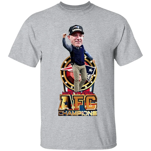 Mike Vrabel Bobblehead New England Patriots Football Afc Champions 2026 Shirt - Image 9