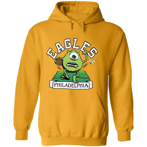 Mike Wazowski Monsters Inc Cartoon Philadelphia Eagles Hoodie
