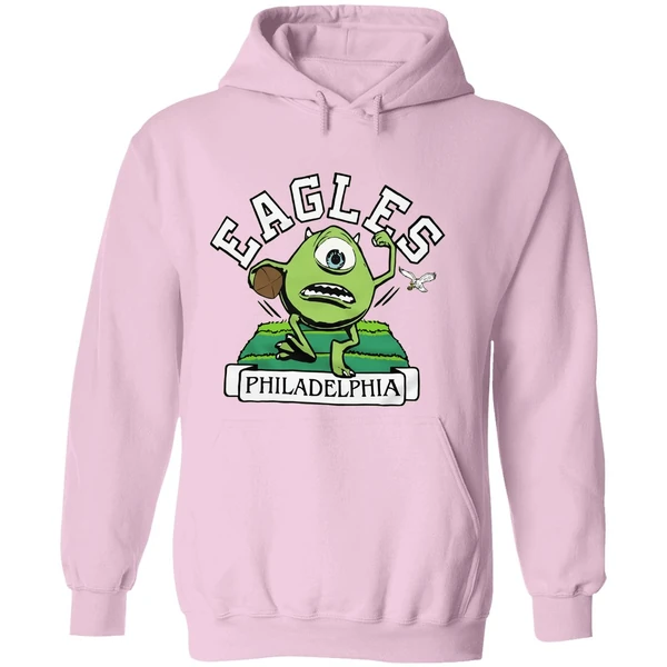 Mike Wazowski Monsters Inc Cartoon Philadelphia Eagles Hoodie - Image 5