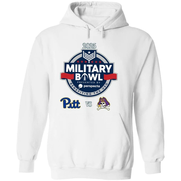 Military Bowl 2025 Pittsburgh Vs East Carolina Hoodie - Image 8
