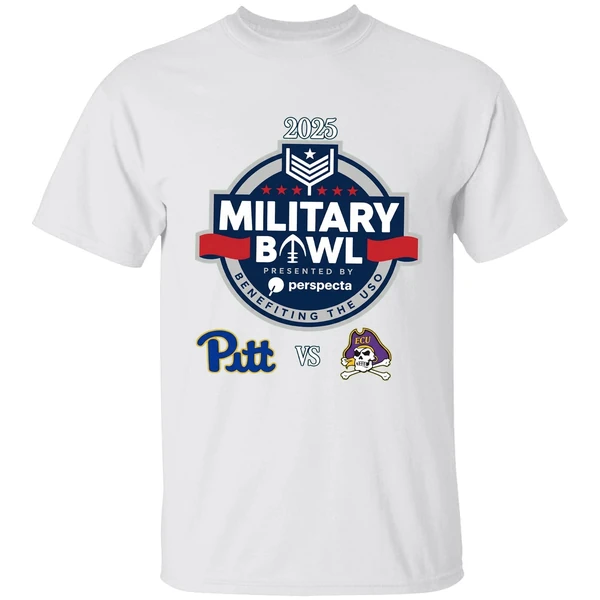 Military Bowl 2025 Pittsburgh Vs East Carolina Shirt