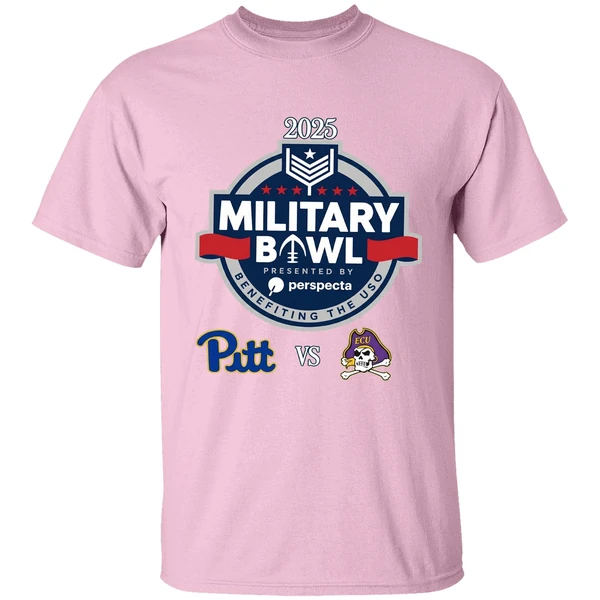 Military Bowl 2025 Pittsburgh Vs East Carolina Shirt - Image 2