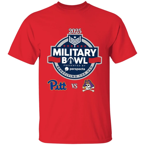 Military Bowl 2025 Pittsburgh Vs East Carolina Shirt - Image 4