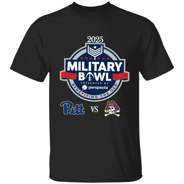 Military Bowl 2025 Pittsburgh Vs East Carolina Shirt - Image 7