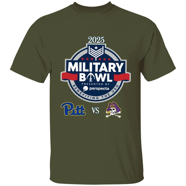 Military Bowl 2025 Pittsburgh Vs East Carolina Shirt - Image 9