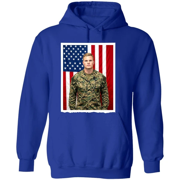 Military Navy Flag Zach Bryan Hoodie - Image 7