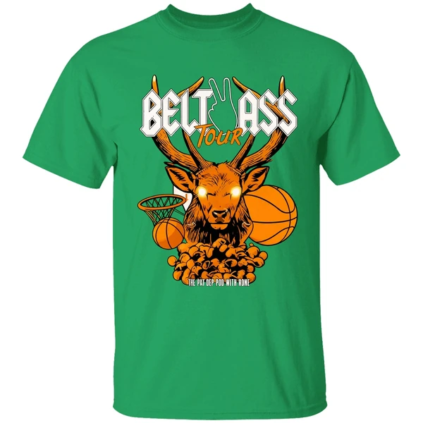 Milwaukee Bucks Basketball Belt 2 Ass Tour The Pat Bev Podcast With Rone Shirt - Image 2