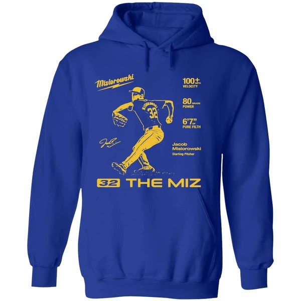 Milwaukee The Miz Jacob Misiorowski Milwaukee Brewers Baseball Hoodie - Image 7