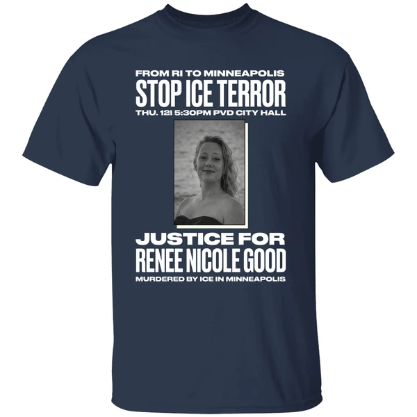minneapolis stop terror justice for renee nicole good shirt navy