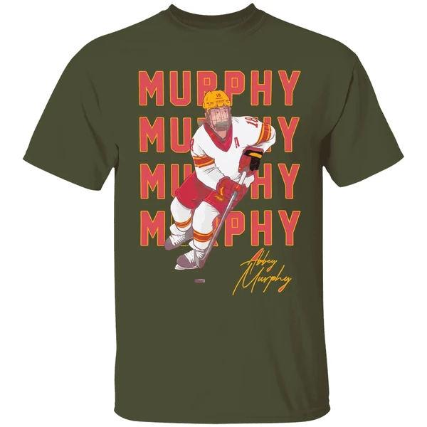 minnesota hockey abbey murphy murphy signature shirt militarygreen