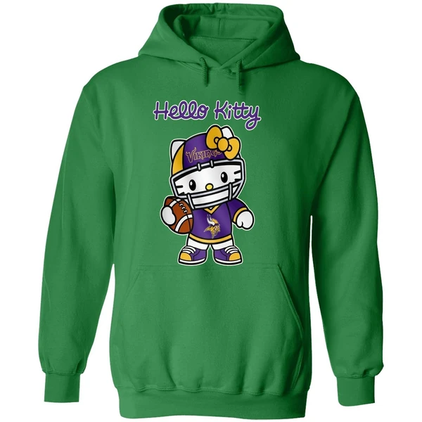 Minnesota Vikings Hello Kitty Hoodie - Image 2