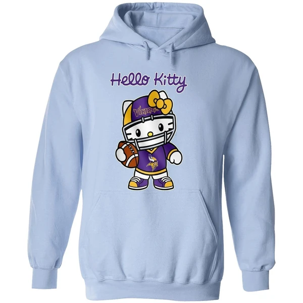 Minnesota Vikings Hello Kitty Hoodie - Image 4