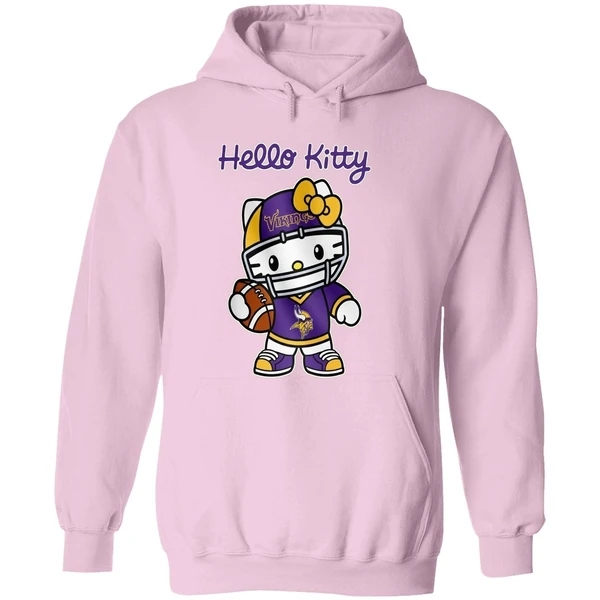 Minnesota Vikings Hello Kitty Hoodie - Image 5