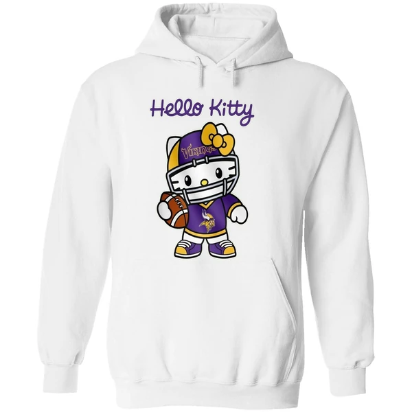 Minnesota Vikings Hello Kitty Hoodie - Image 8