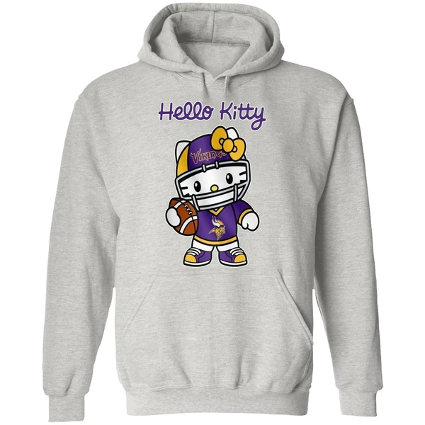 Minnesota Vikings Hello Kitty Hoodie - Image 9