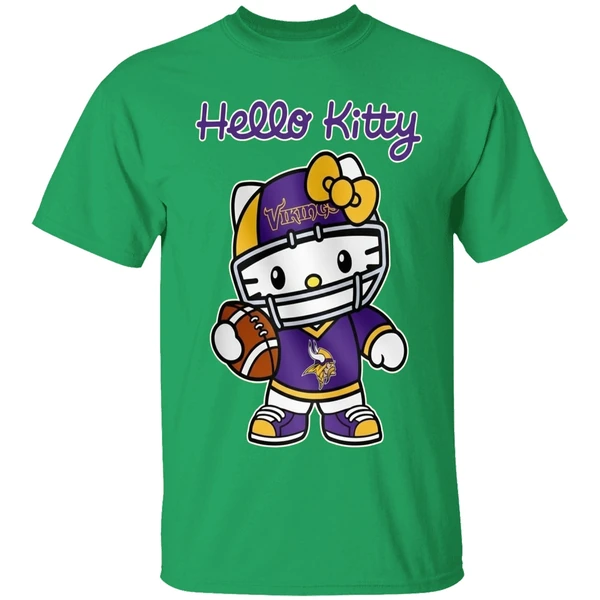 Minnesota Vikings Hello Kitty Shirt - Image 2