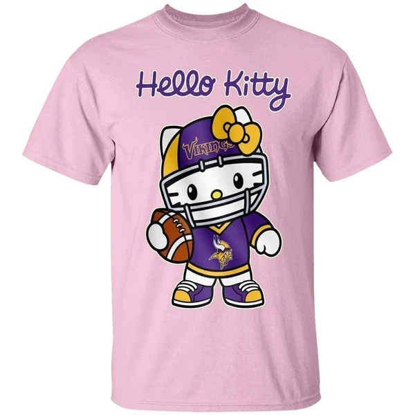 Minnesota Vikings Hello Kitty Shirt - Image 3